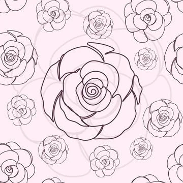 Floral Seamless Pattern Stock Illustration