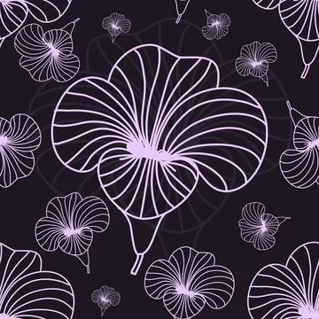 Floral Seamless Pattern Stock Illustration
