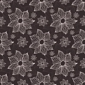 Floral Seamless Pattern Stock Illustration