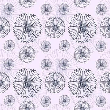 Floral Seamless Pattern Stock Illustration