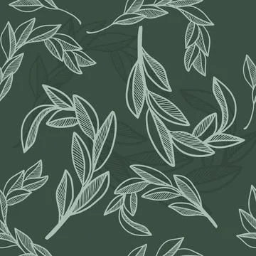 Floral Seamless Pattern Stock Illustration