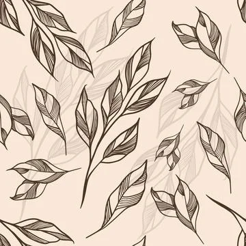 Floral Seamless Pattern Stock Illustration