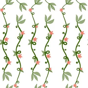 Floral Seamless Pattern Stock Illustration