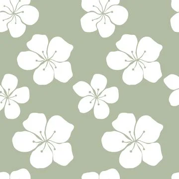 Floral Seamless Pattern Stock Illustration