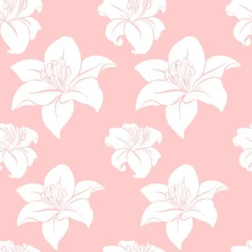 Floral Seamless Pattern Stock Illustration