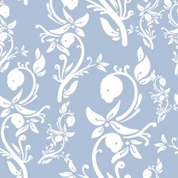 Floral Seamless Pattern Stock Illustration