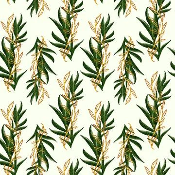 Floral Seamless Pattern Stock Illustration