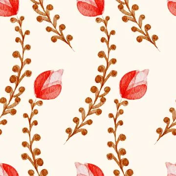 Floral Seamless Pattern Stock Illustration