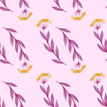 Floral Seamless Pattern Stock Illustration
