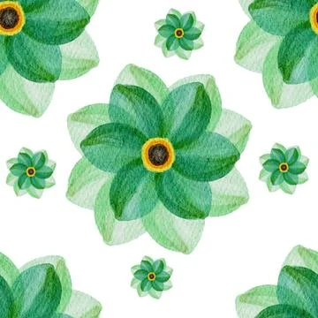 Floral Seamless Pattern Stock Illustration