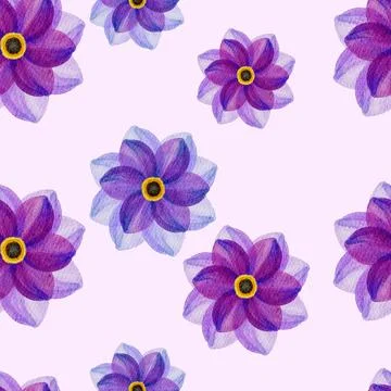Floral Seamless Pattern Stock Illustration