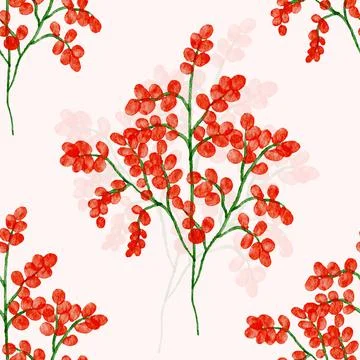 Floral Seamless Pattern Stock Illustration