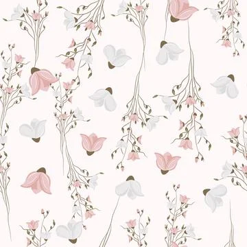 Floral seamless pattern. Stock Illustration