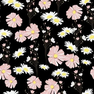 Floral seamless pattern. Stock Illustration