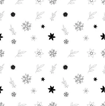 Floral Seamless Pattern Stock Illustration