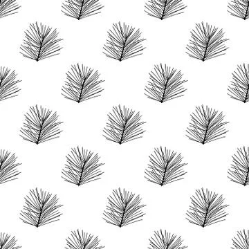 Floral seamless pattern. Isolated on white background. Vector stock illustrat Stock Illustration