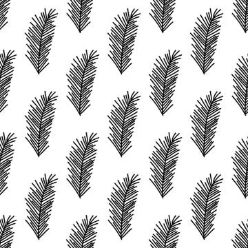 Floral seamless pattern. Isolated on white background. Vector stock illustrat Stock Illustration