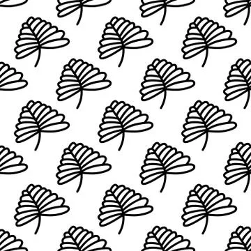 Floral seamless pattern. Isolated on white background. Vector stock illustrat Stock Illustration