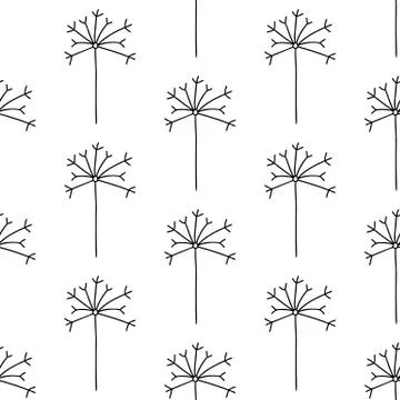 Floral seamless pattern. Isolated on white background. Vector stock illustrat Stock Illustration