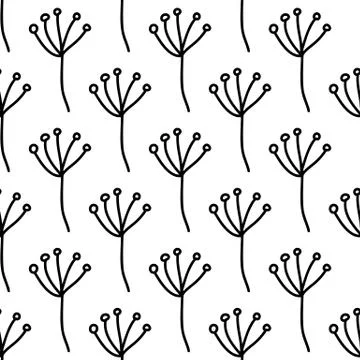Floral seamless pattern. Isolated on white background. Vector stock illustrat Illustrazione stock