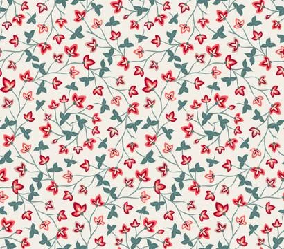 Floral seamless pattern, Jacobean style flowers Stock Illustration