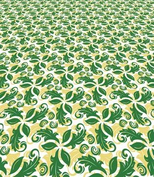 Floral Seamless Pattern With Leaves Stock Illustration