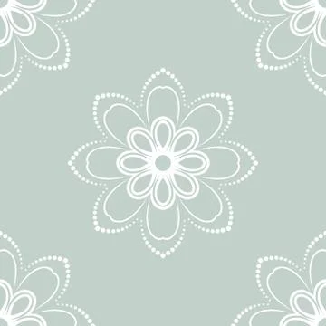 Floral Seamless  Pattern. Orient Abstract Background Stock Illustration