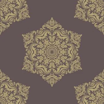 Floral Seamless  Pattern. Orient Abstract Background Stock Illustration