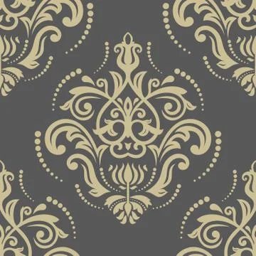 Floral Seamless  Pattern. Orient Abstract Background Stock Illustration