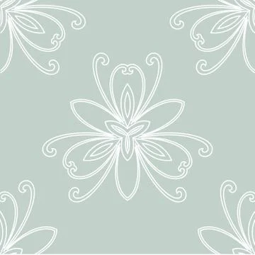Floral Seamless  Pattern. Orient Abstract Background Illustrazione stock