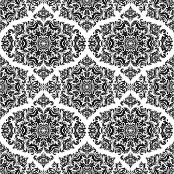 Floral Seamless  Pattern. Orient Abstract Background Illustrazione stock