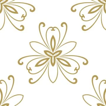 Floral Seamless  Pattern. Orient Abstract Background Stock Illustration