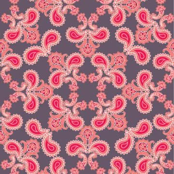 Floral seamless pattern. Oriental flower ornament. Abstract background Stock Illustration