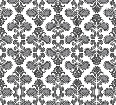 Floral seamless pattern. Oriental texture. Flower ornament Illustrazione stock