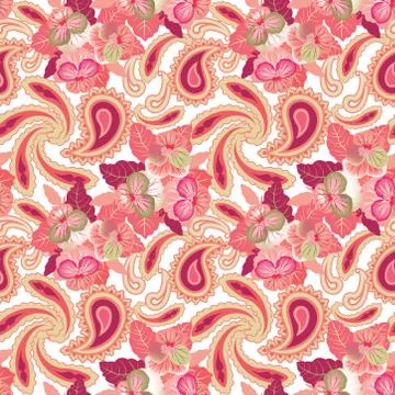 Floral seamless pattern. Oriental texture. Flower ornament Stock Illustration