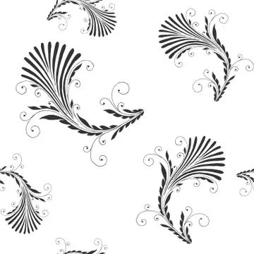 Floral seamless pattern. Plant texture for fabric, wrapping, wallpaper and paper 스톡 일러스트