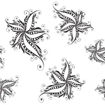 Floral seamless pattern. Plant texture for fabric, wrapping, wallpaper and paper Illustrazione stock