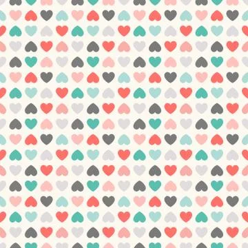 Floral  seamless pattern. Red, green, black and white Stock Illustration