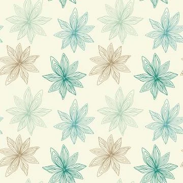 Floral Seamless Pattern with roses Stock Illustration