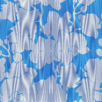 Floral seamless pattern with silhouettes of textyred l flowers Illustrazione stock