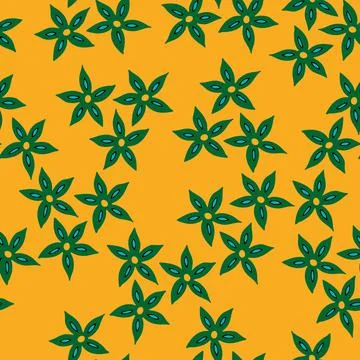 Floral Seamless Pattern. Simple Colorful Background with Flower. Stockillustratie