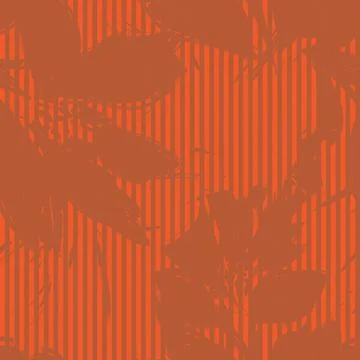 Floral Seamless Pattern with striped textures Illustrazione stock