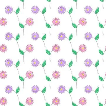 Floral seamless pattern for textures, textiles, packaging and simple backgrou 스톡 일러스트