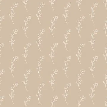 Floral seamless pattern for textures, textiles and simple backgrounds Stock Illustration