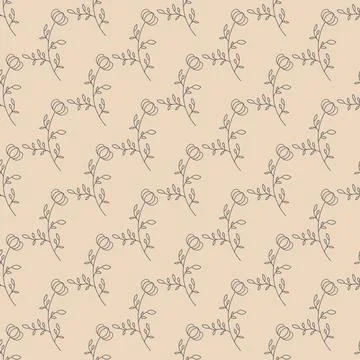 Floral seamless pattern for textures, textiles and simple backgrounds Stock Illustration