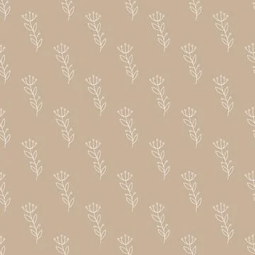 Floral seamless pattern for textures, textiles and simple backgrounds Stock Illustration