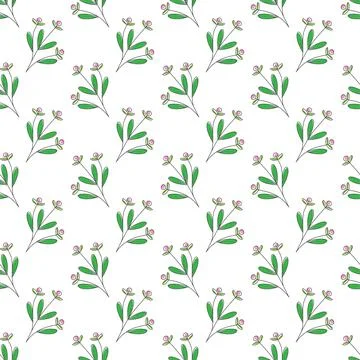 Floral seamless pattern for textures, textiles and simple backgrounds Stock Illustration