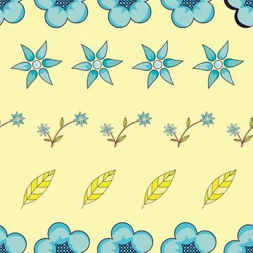 Floral Seamless Pattern. Vector Background Stock Illustration