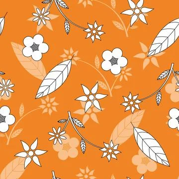 Floral Seamless Pattern. Vector Background Illustration