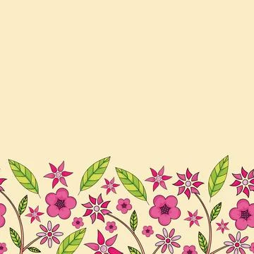 Floral Seamless Pattern. Vector Background Stock Illustration